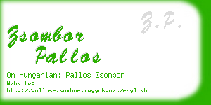 zsombor pallos business card